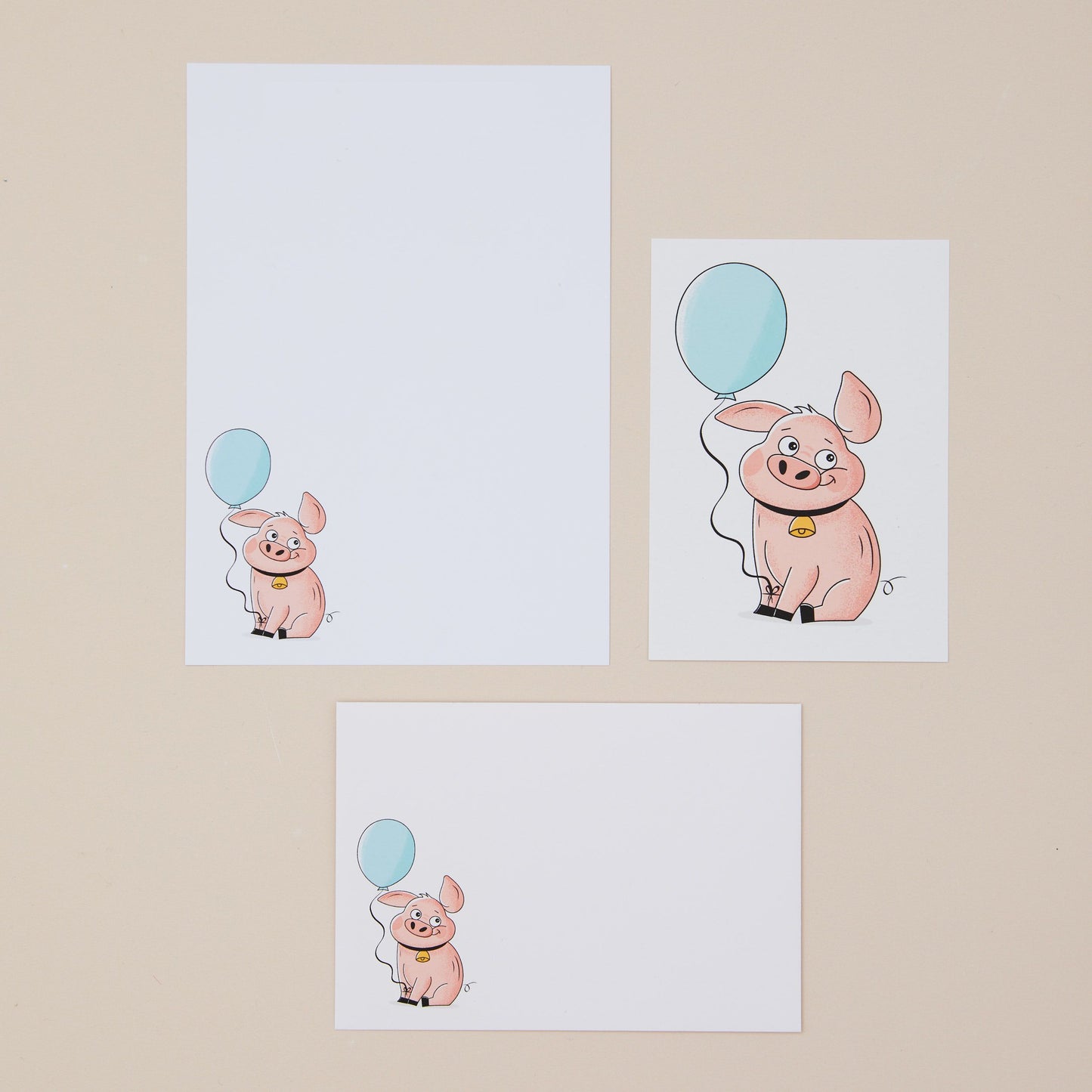 Cute Piggy Children's Letter Writing Set