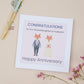 Granddaughter & Husband Anniversary Card image 0