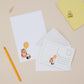 Cute Cat Children's Letter Writing Set