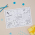 Children's Football Colouring Activity Mat image 0