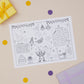 Children's Colouring Football Activity Mat image 0