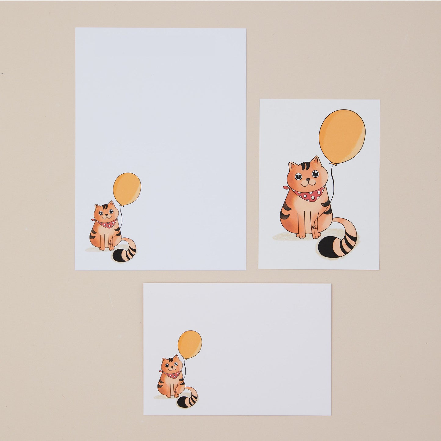 Cute Cat Children's Letter Writing Set