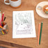 A5 Colouring in Nothing is Impossible Notebook. A hand-drawn, motivational notebook with the phrase &
