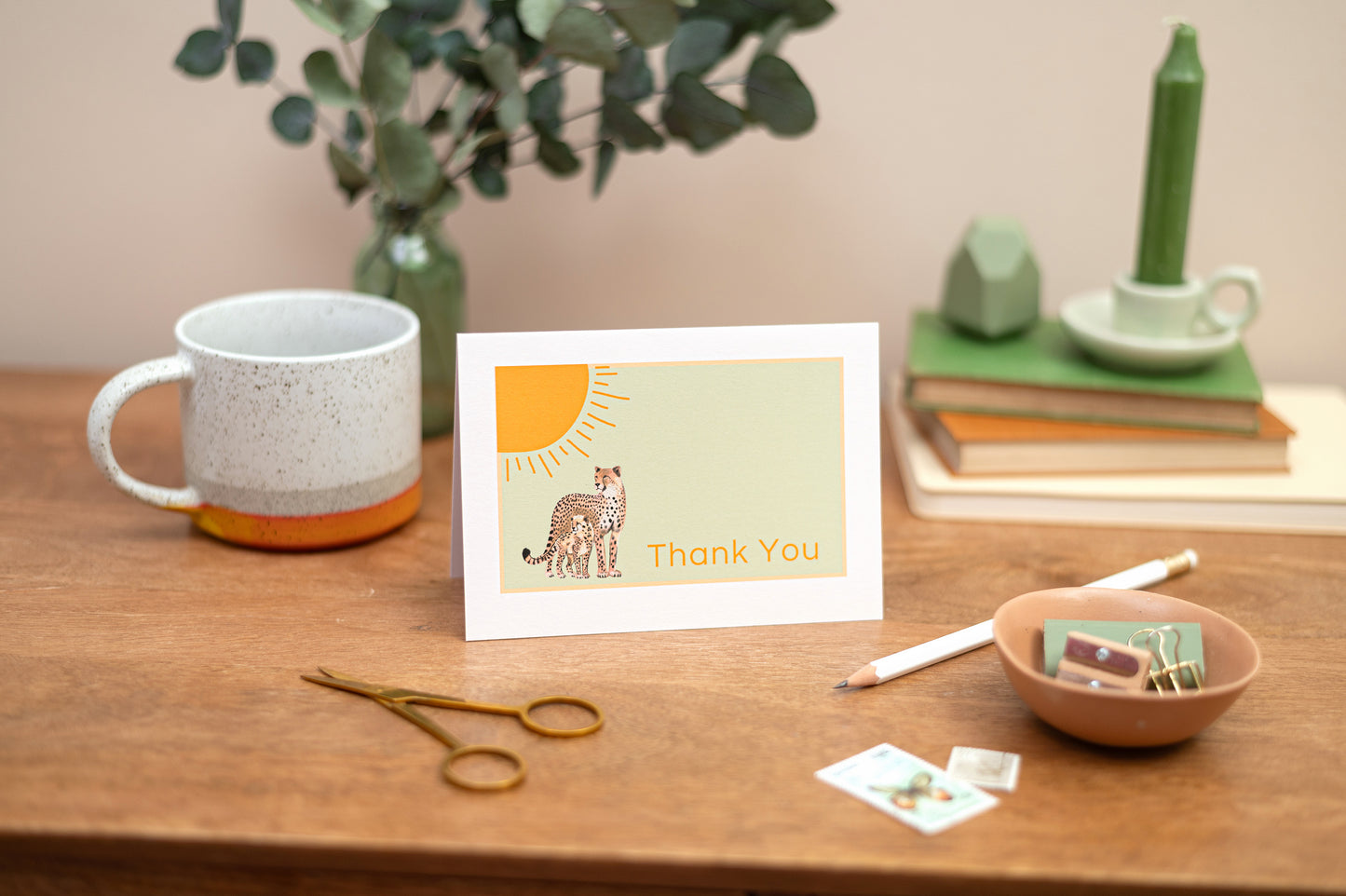 Mixed Thank You Greeting Card Set - Yellow Sun