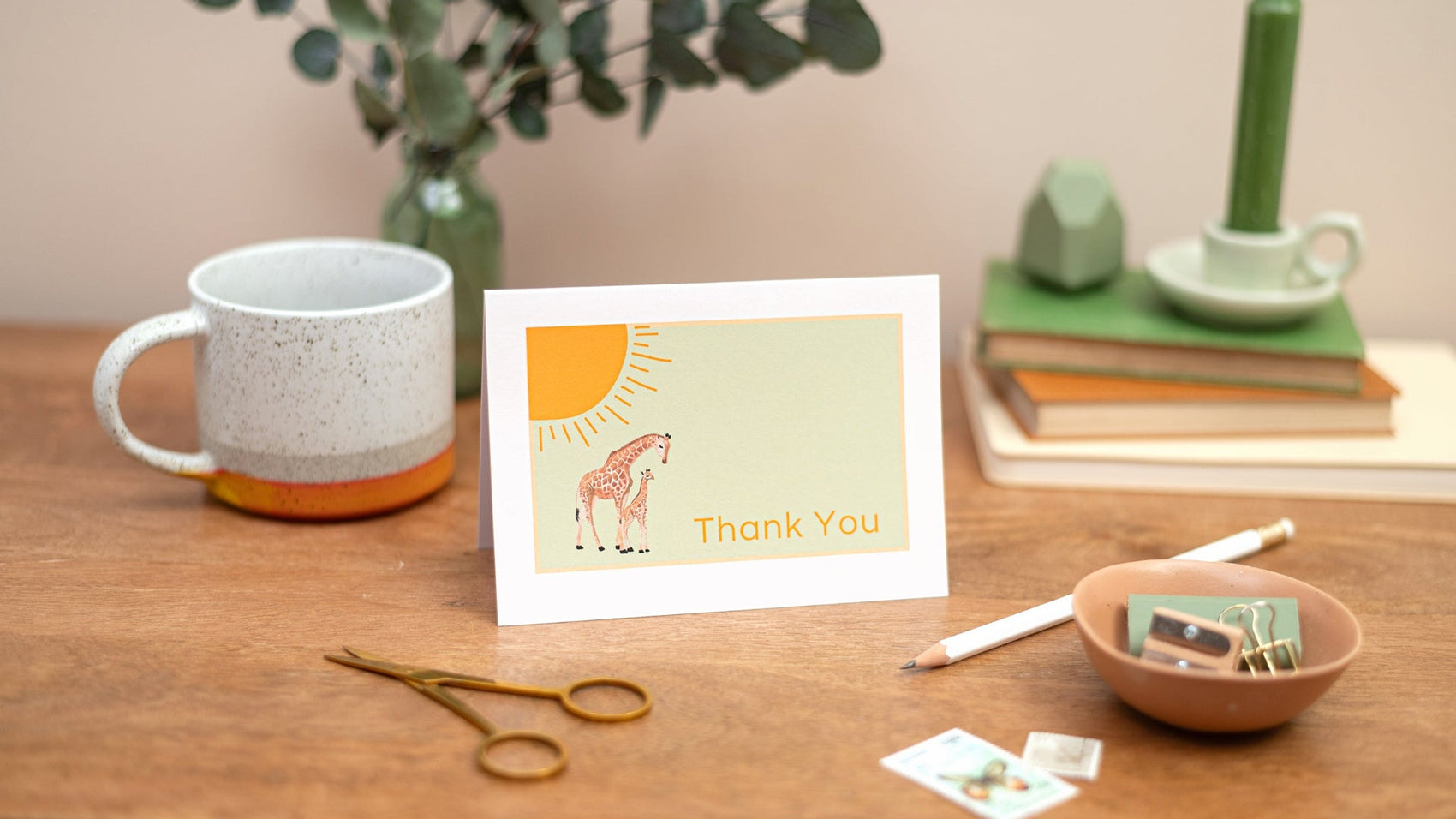 Giraffe Blank Greeting Cards Pack Set