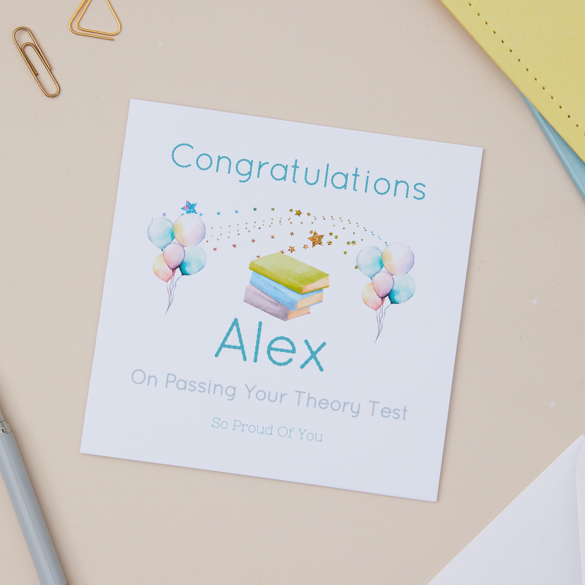 Theory Test Congratulations Card - Sjstationery