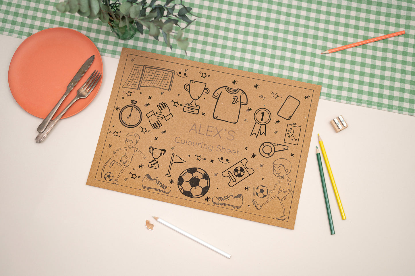 Kids Activity Mat - Football Inspired