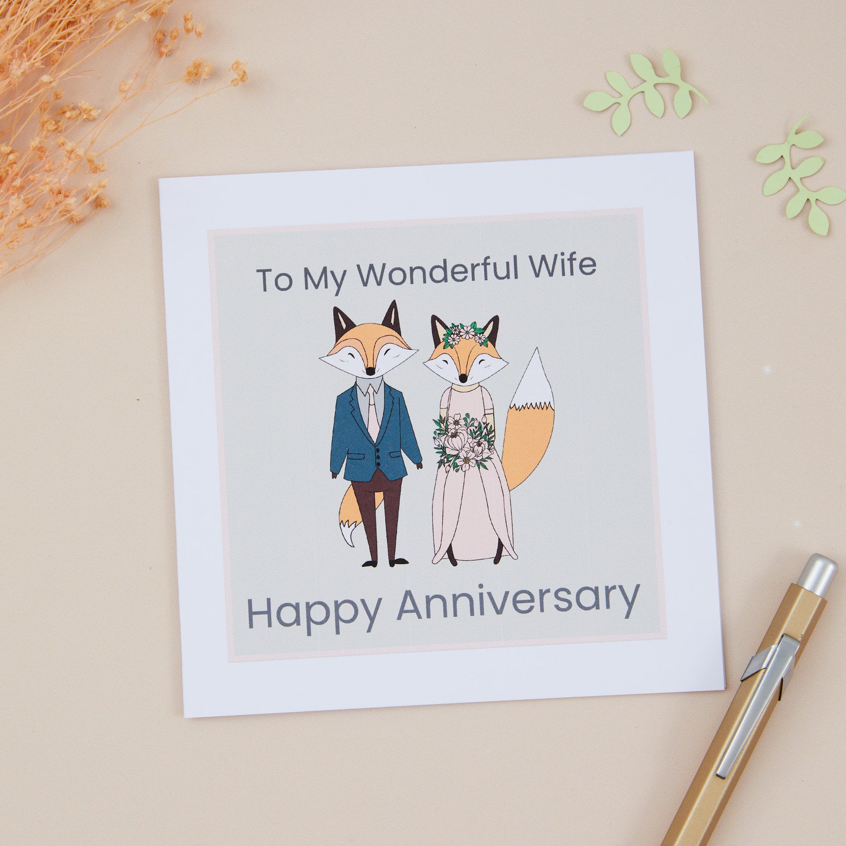 Wife Anniversary Card - Sjstationery