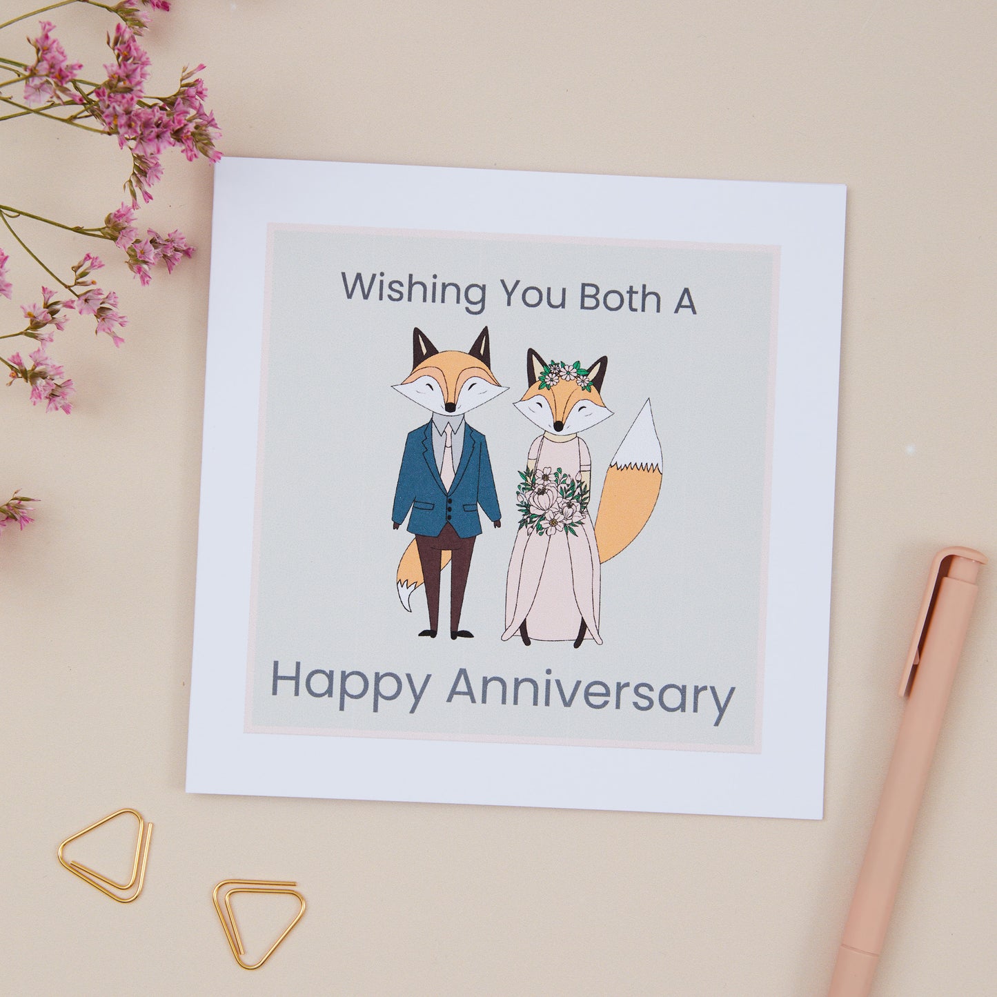 Couples Anniversary Congratulations Card - Sjstationery