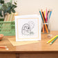  Colouring In Card Cards for children Featuring a Hedgehog holding a party balloon