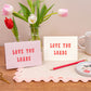 Letterpress Love You Loads Romance Friendship Card