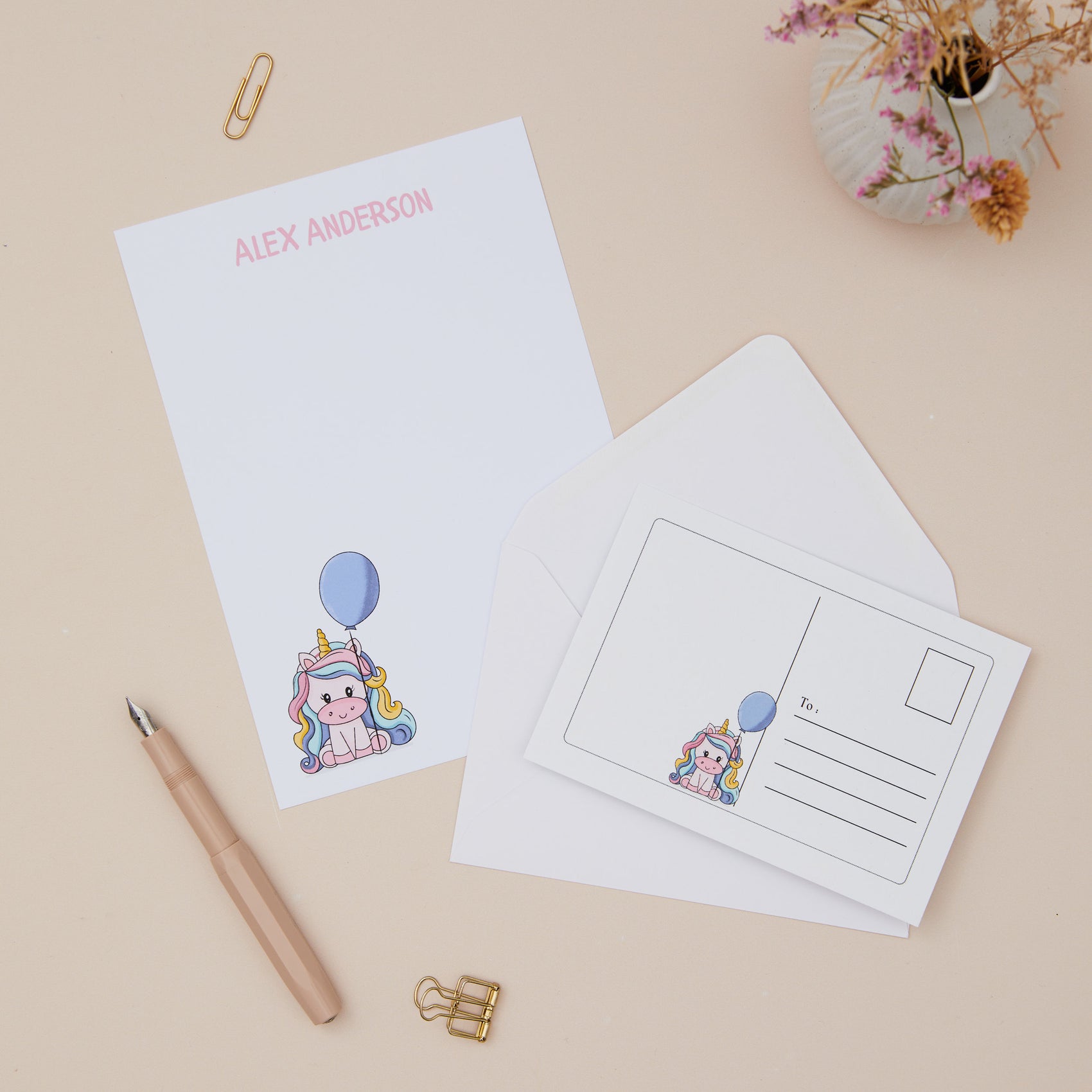 Personalised Children's Writing Paper Stationery - Sjstationery