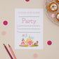 Princess Children's Birthday Party Invitations - Pack of 10