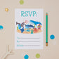 Children's Sealife Birthday Party Invitations