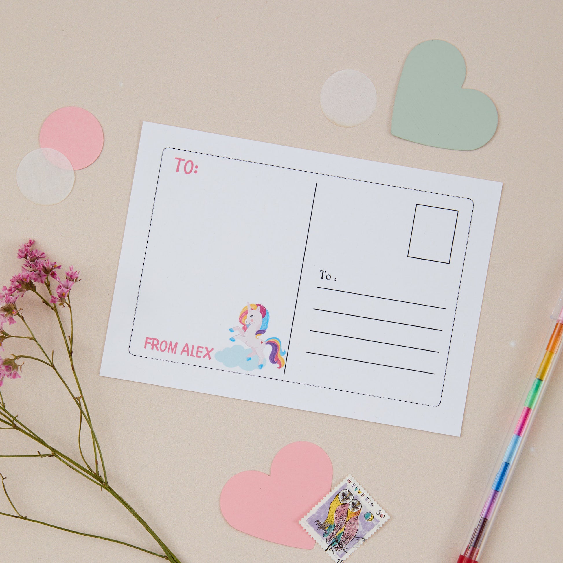 Unicorn Postcard Set - Sjstationery