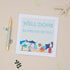 Sealife Kids Well Done Card. A kids well done greeting card with a &