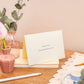 Letterpress Wedding Gift Thank You Appreciation Card