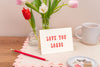 Letterpress Love You Loads Romance Friendship Card