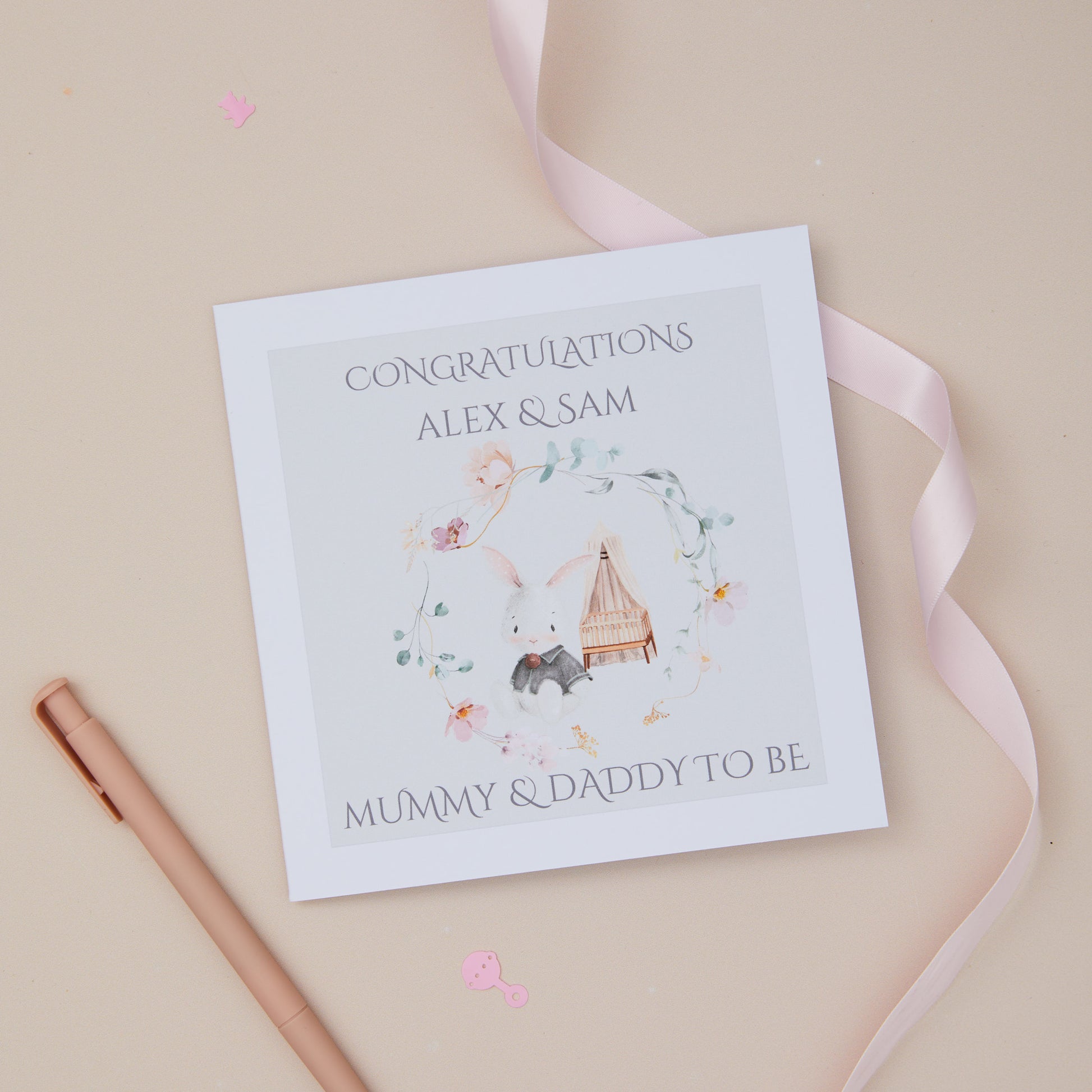 Mummy & Daddy To Be Congratulations Card - Sjstationery