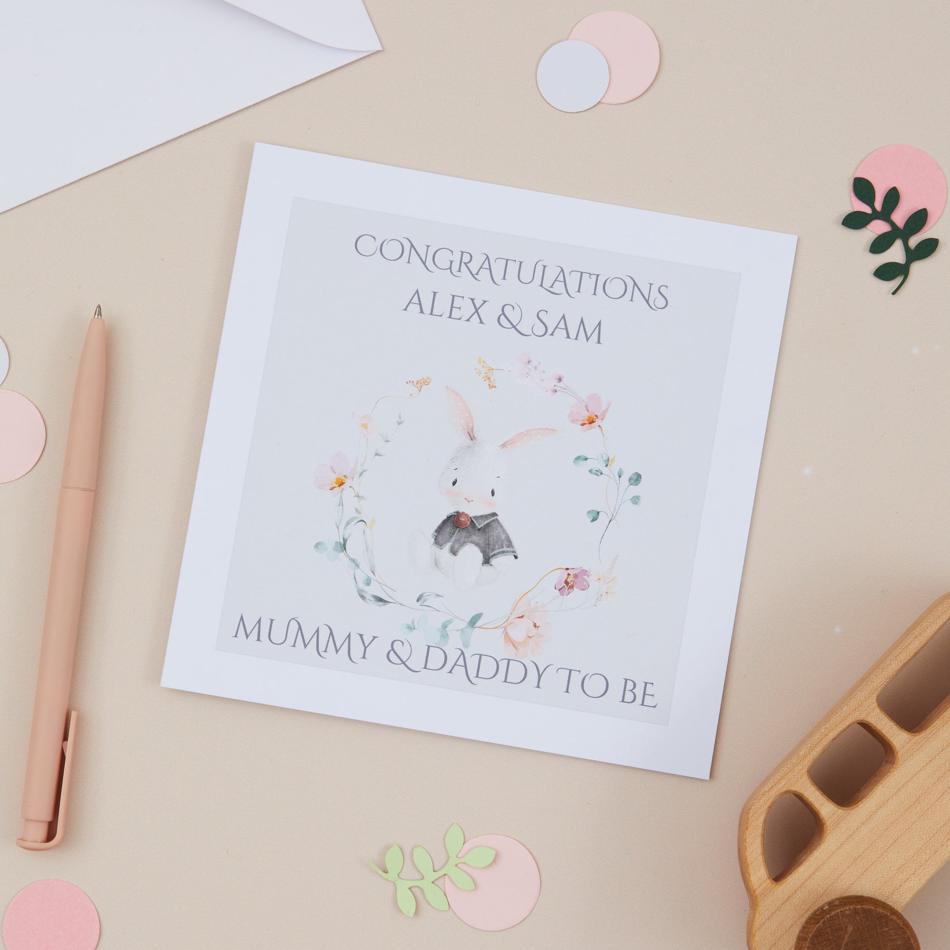 Mummy & Daddy To Be Congratulations Card - Sjstationery