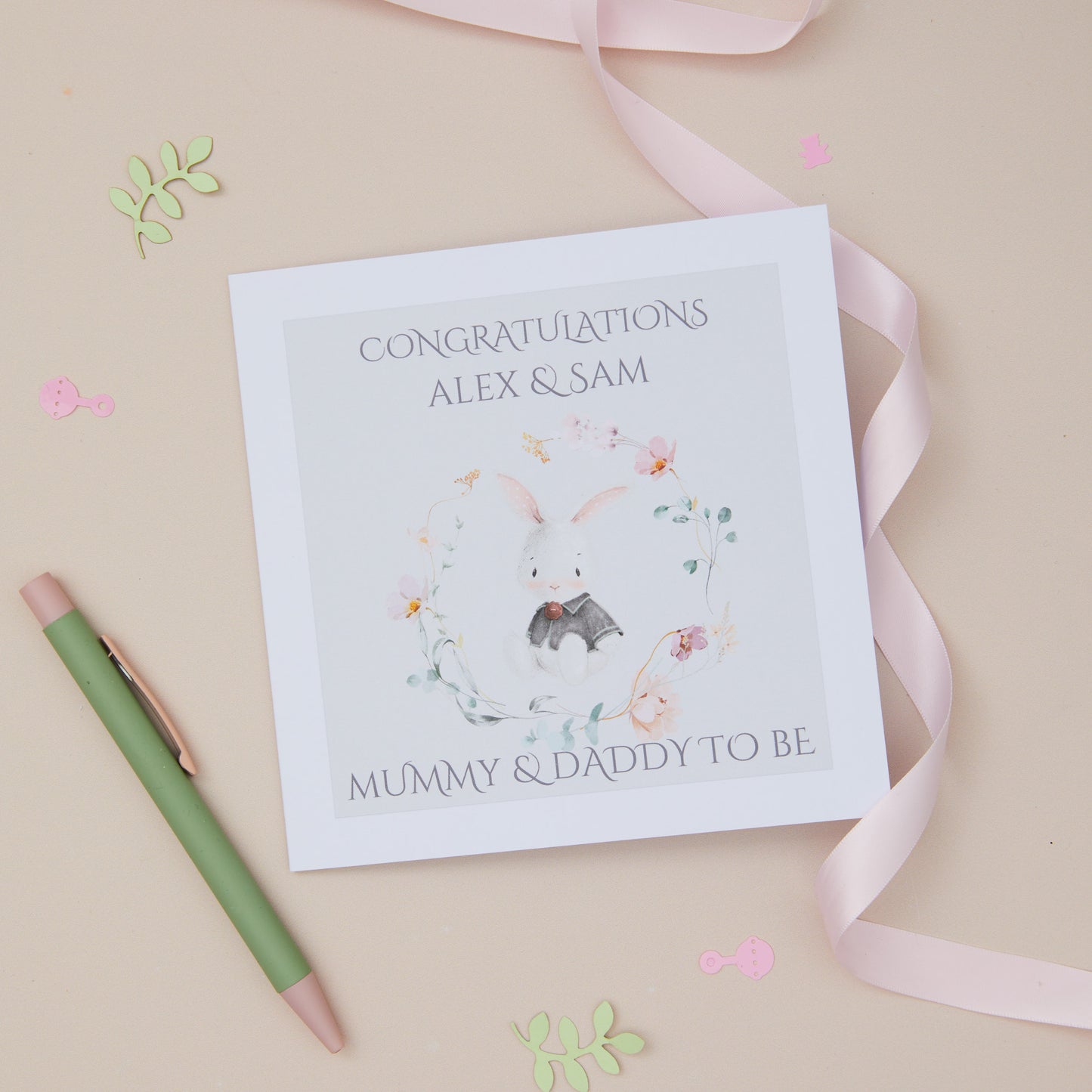 Mummy & Daddy To Be Congratulations Card - Sjstationery