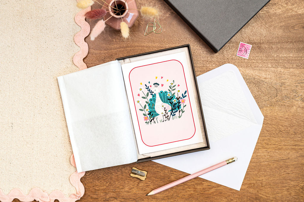 Peacock  - Thank You Greeting Cards Set
