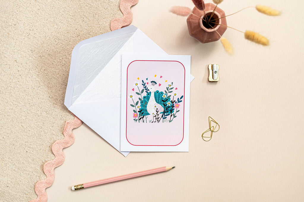 Peacock  - Thank You Greeting Cards Set