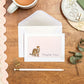 Cheetah - Thank You Greeting Cards Set
