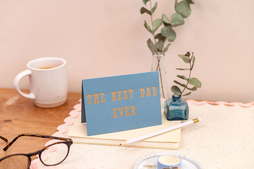 Letterpress Great Dad Fathers Day Appreciation Card