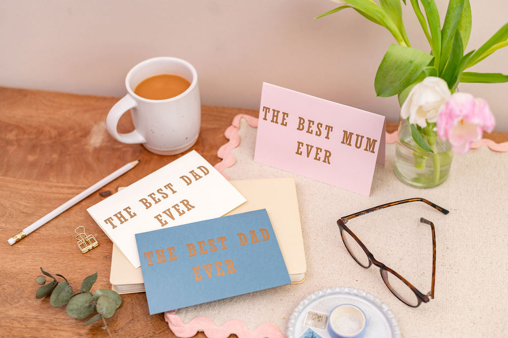 Letterpress Best Dad Appreciation Card