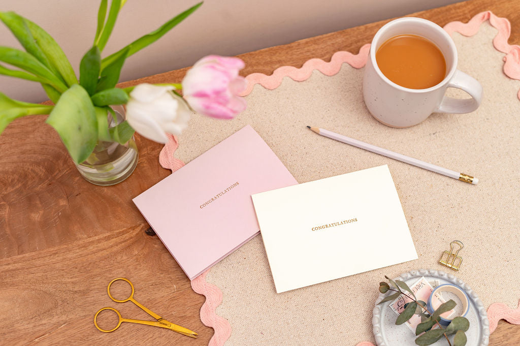 Letterpress Congratulations Achievement Card