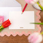 Letterpress XOXO Notelet