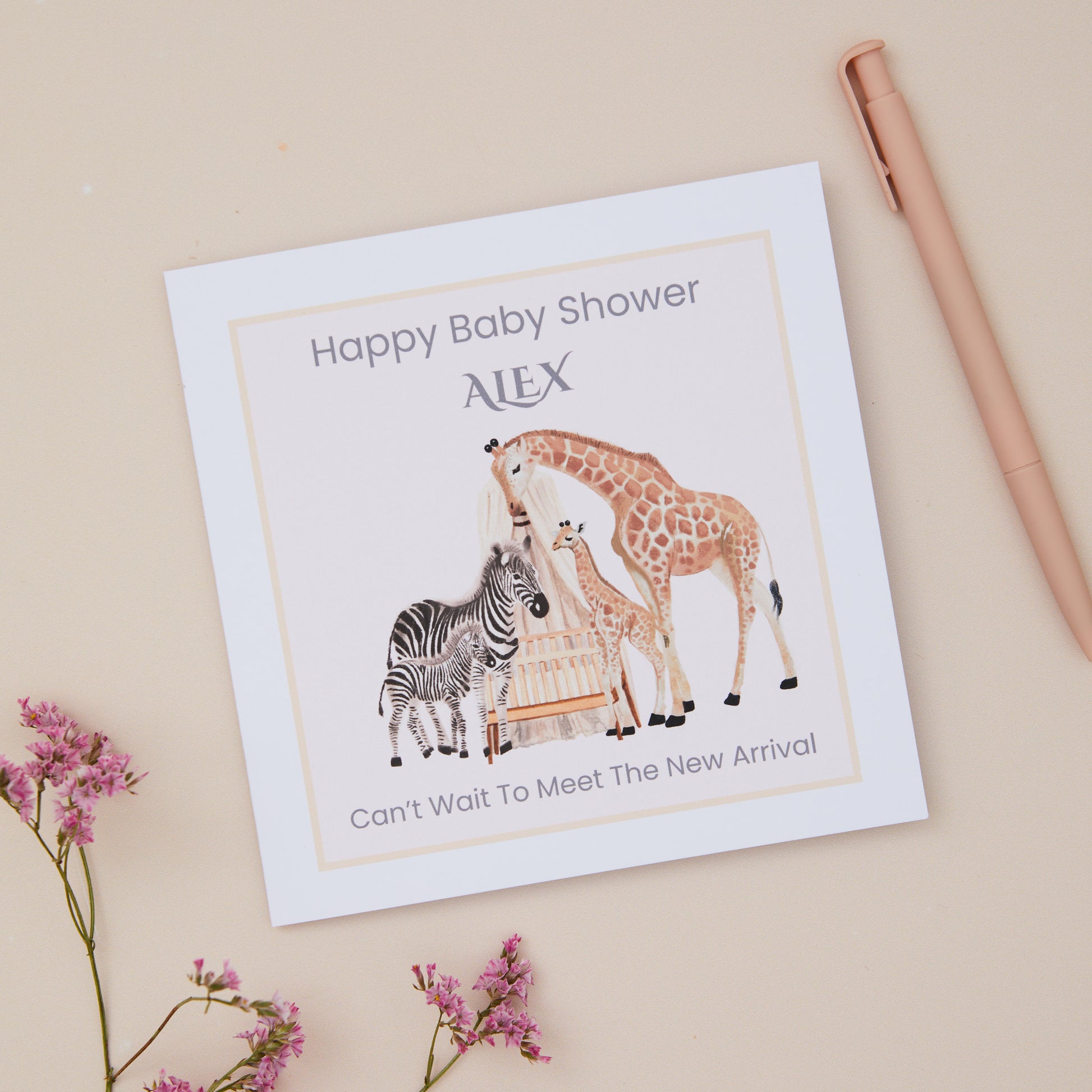 Baby Shower Congratulations Card - Sjstationery