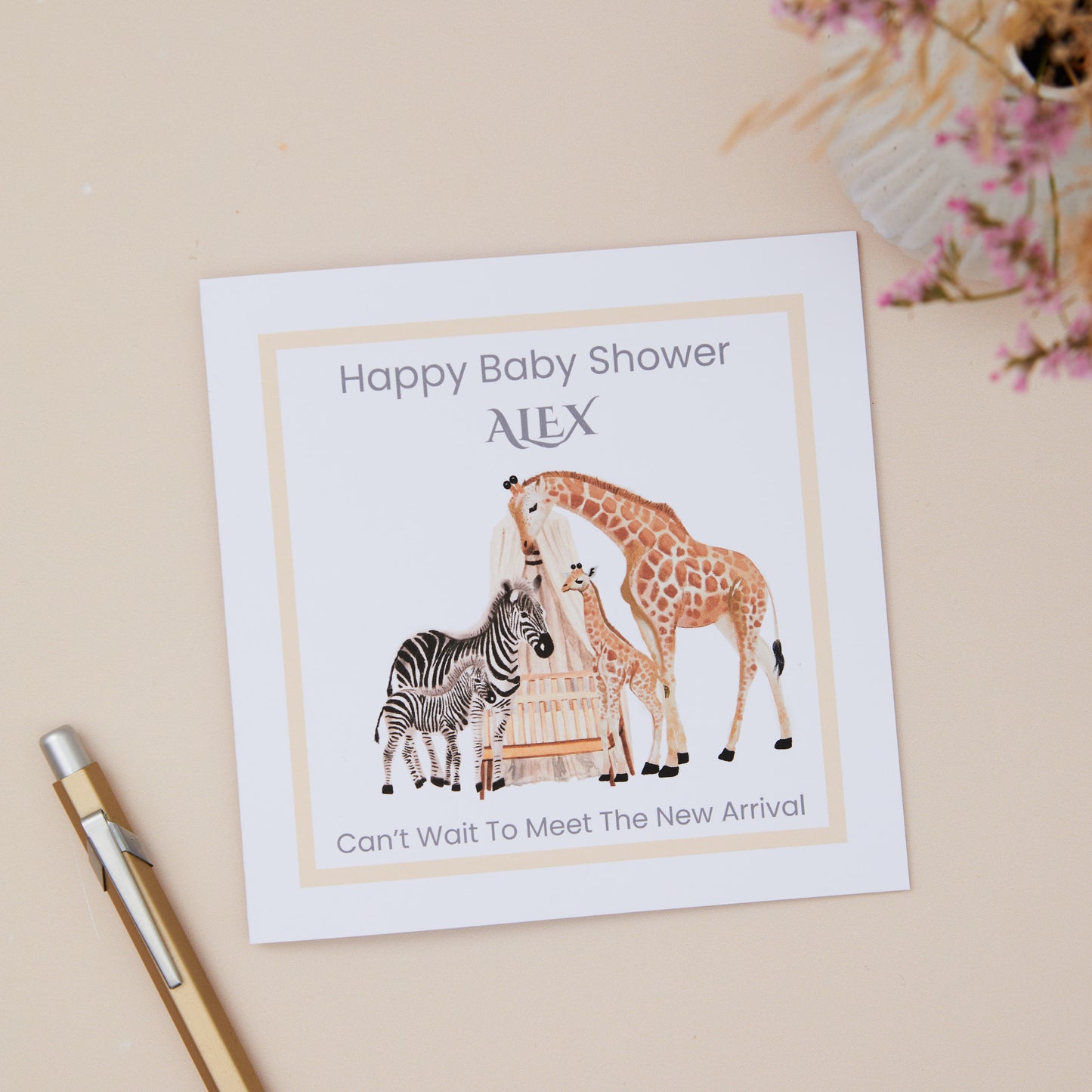 Baby Shower Congratulations Card - Sjstationery